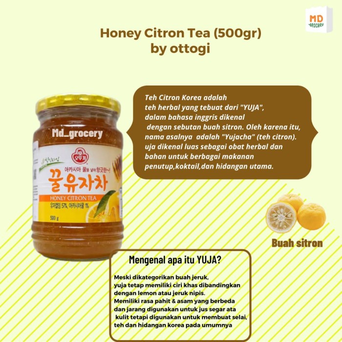 

bf011bb Ottogi Honey Citron Tea 500 Gram Ds201Fs