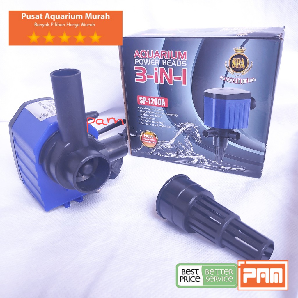 Pompa Water Pump Aquarium Spa Sp 1200 A Mesin Air Terjun Aquascape Shopee Indonesia Water pump untuk aquarium 60 cm