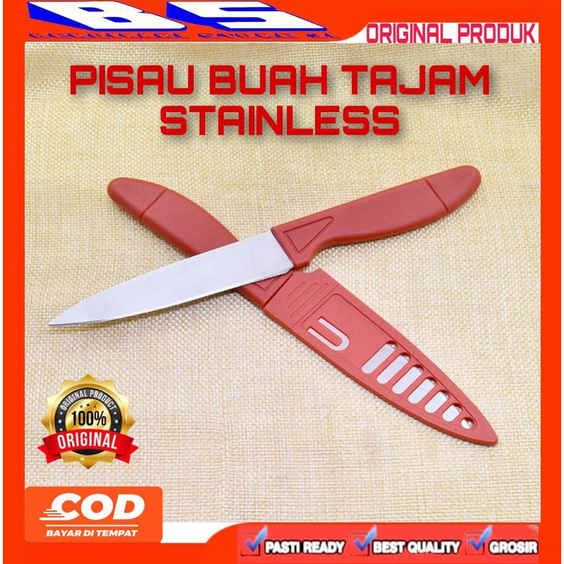[BS] PISAU BUAH TAJAM STAINLESS STEEL KUAT