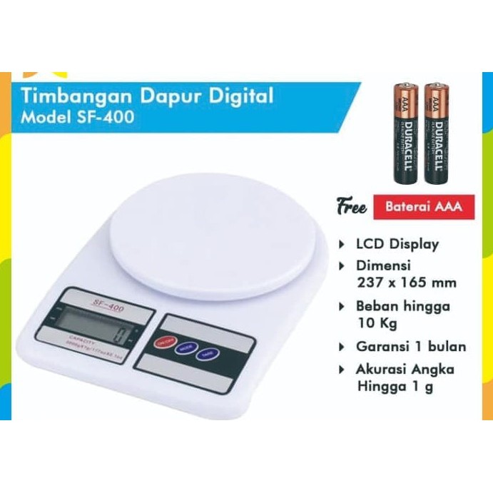 Timbangan Dapur / Timbangan Kue Digital MAX 10KG