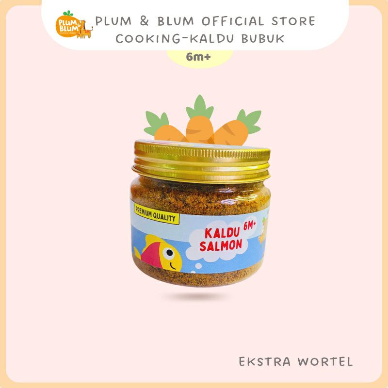 Plum &amp; blum Kaldu Bubuk Mpasi hati sapi, ayam, salmon,jamur 100gr