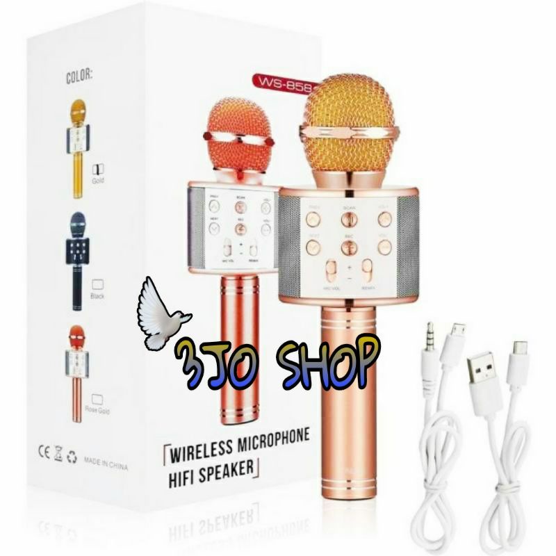 MICROPHONE MIC KARAOKE WS-858/MIC BLUETOOTH WS-858