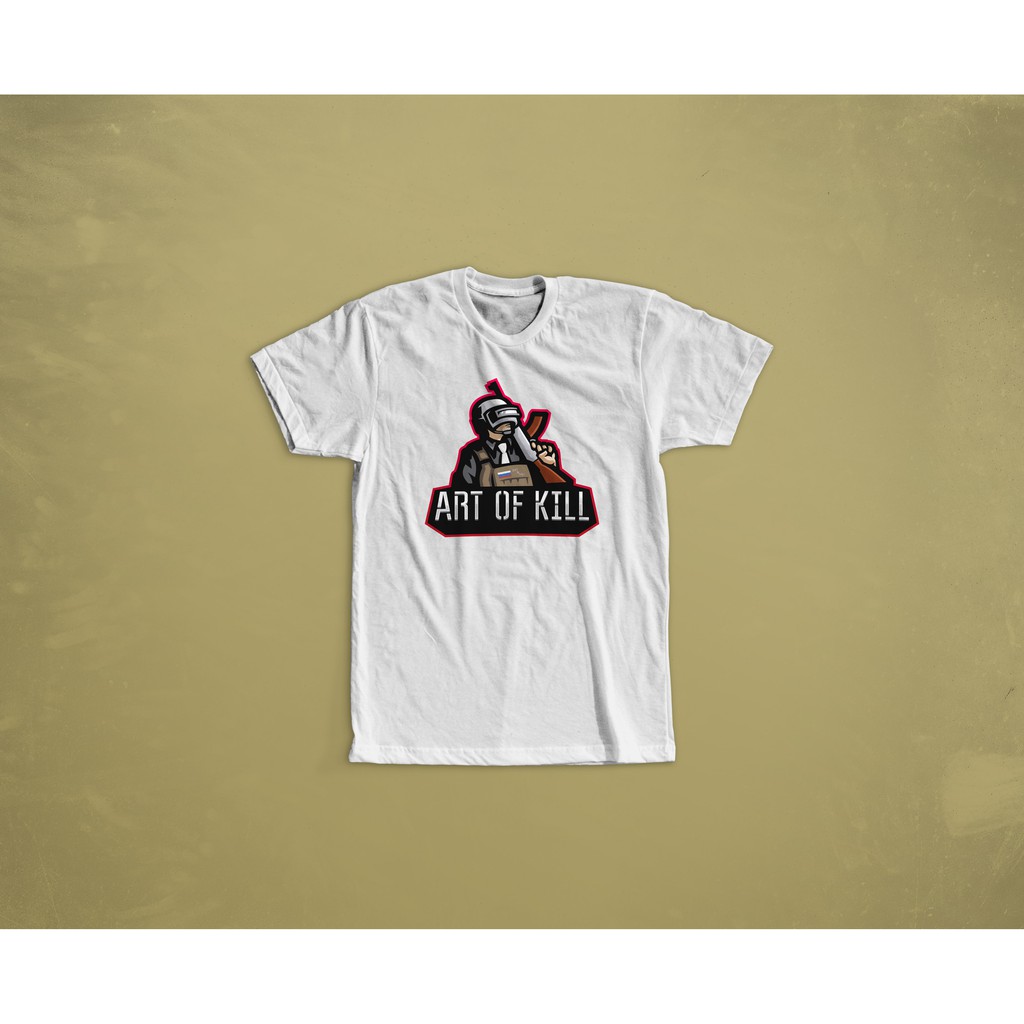 KAOS TSHIRT COMBED 30S PUBG ART OF KILL CHICKEN DINNER