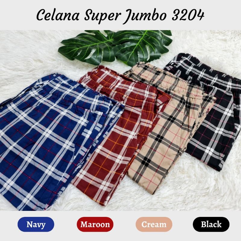 Celana Kotak Stretch Super Jumbo 3204,5XL