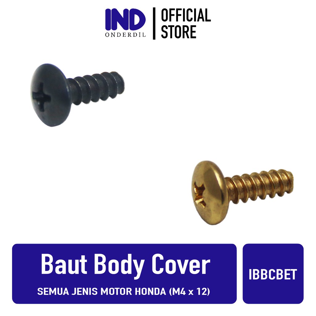 Baut-Baud Body-Bodi Cover M4-M 4-4x12-M4x12-4 x 12 Bisa Untuk Semua Jenis Motor Honda