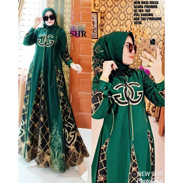 [COD] ORI SHR GURITA TERELIYE DRESS / FULL KANCING / gurame tereliye