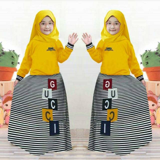 Baju anak set gucci kids