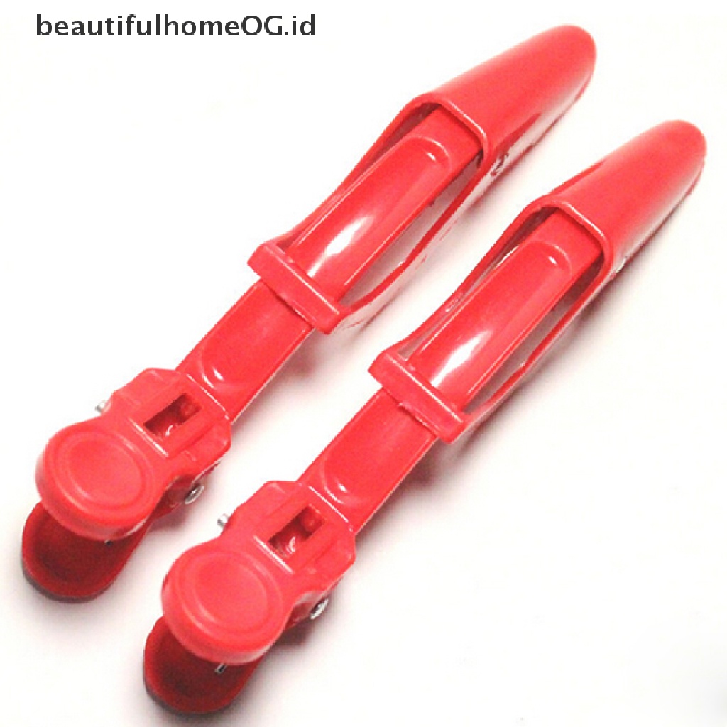 5 Pcs Klip Rambut Bahan Aluminum Plastik Untuk Salon