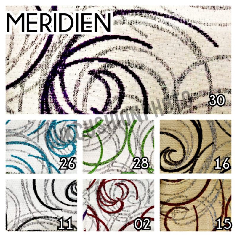 KAIN CORAK MOTIF SPIRAL (SOFA MEUBEL / JOK / KURSI) REGATTA - MERIDIEN