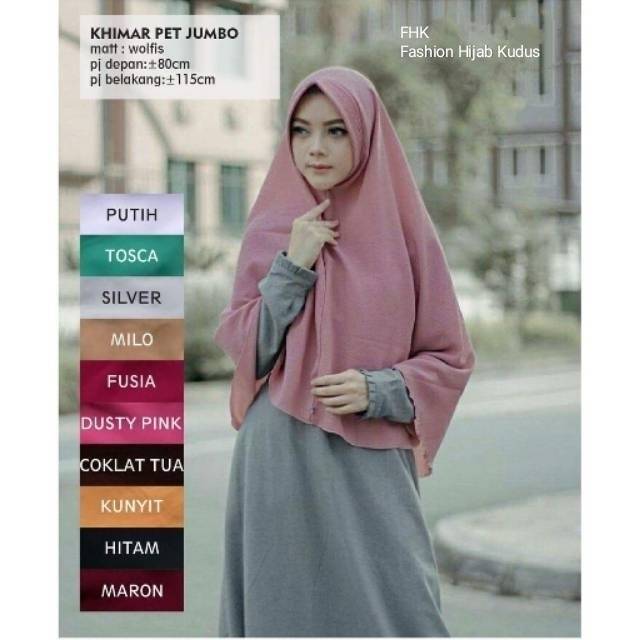 HIJAB KHIMAR PET ANTEM JUMBO / SYARII WOLFIS