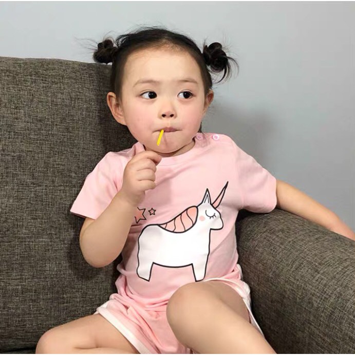 BAJU KAOS TSHIRT ANAK UNICORN PONY STRAWBERRY IMPOR