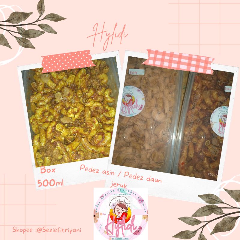 

MAKARONI BANTET BOX 500ML BUMBU CIKRUH PEDAS DAUN JERUK