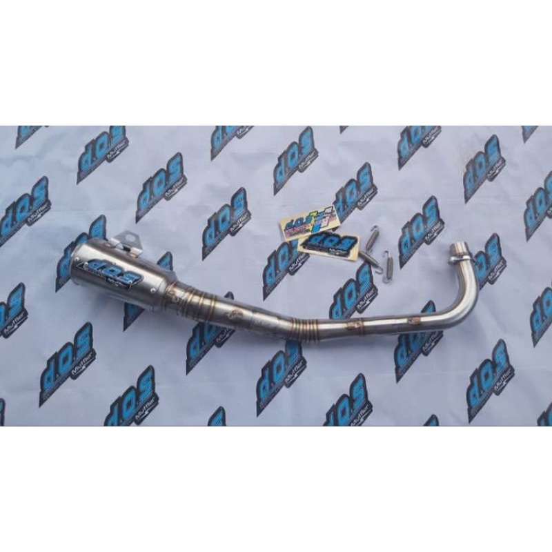 Knalpot DOS MUFFLER Jogjakarta Jupiter z Vega Cripton Jupiter 200CC Drag Bike Sleep Engine Kolong FF