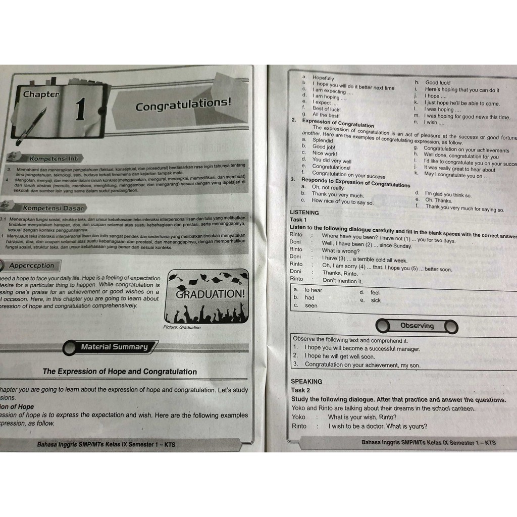 Lks Bahasa Inggris Smp Mts Kelas Ix 9 Semester 1 2021 2022 Mm Shopee Indonesia