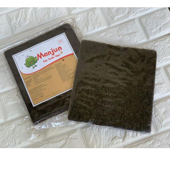 

New Manjun Nori HALAL Seaweed Rumput Laut Sushi Gimbap Korean Yaki Sushi Nori ISI 5pcs lembar sheet