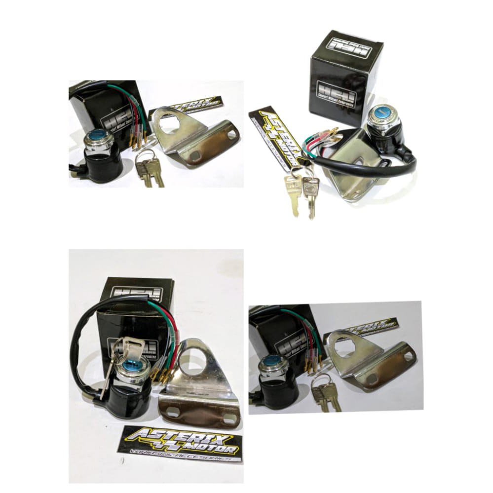 Kunci kontak+pangkon Dudukan kontak CB CG125 Helibars