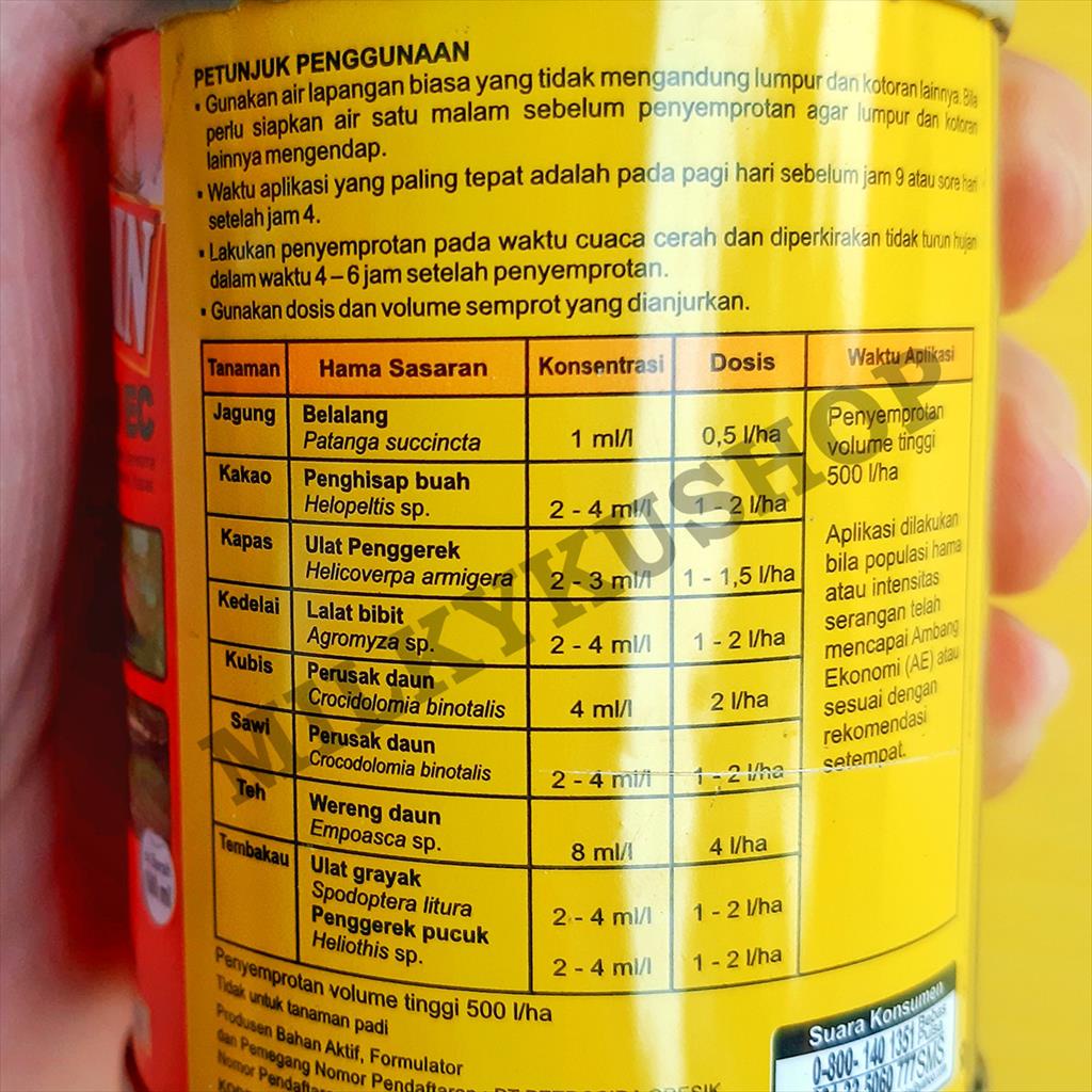 SIDAMETHRIN 50 EC 100 ML  KEMASAN PABRIK INSEKTISIDA PEMBASMI ULAT