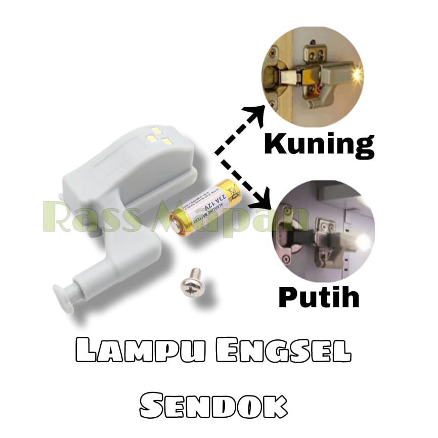 Lampu Led Engsel Sendok Pintu Lemari Baju Pakaian