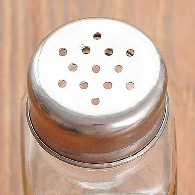 Tempat Bumbu Dapur Botol Kaca Lubang Tabur Salt Pepper Spice Jar