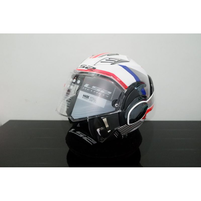 LS2 FF900 Valiant II Revo White Red Blue