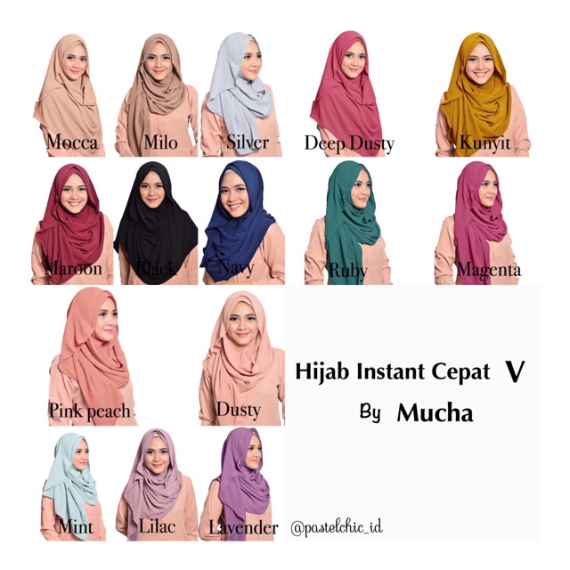 Hijab Instant cepat V by Mucha