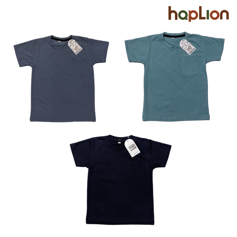 Kaos Polos Saku Anak Unisex 1-5 Tahun | Haplion Kidswear