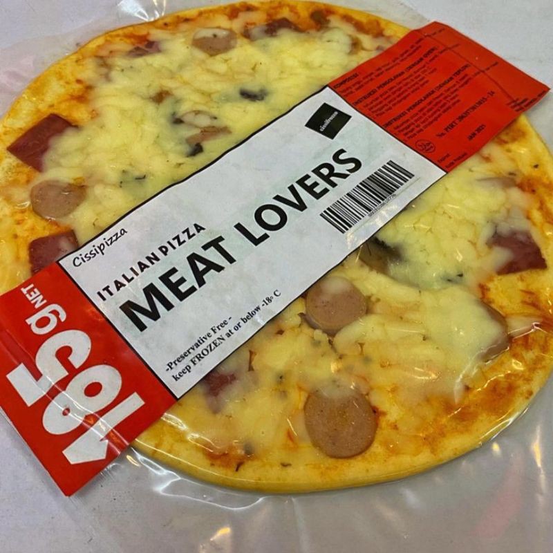 

[Agen] PIZZA "Meat Lovers" base crunchy goreng box frozen mozzarella diameter 19.5 termurah enak