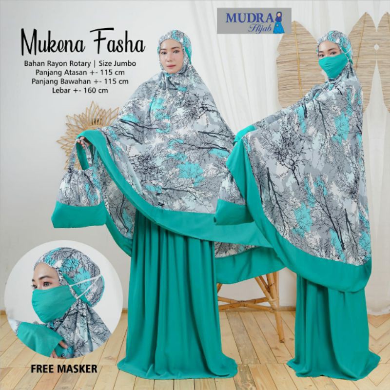 mukena fasha by mudra mukena jumbo termurah lebar 160