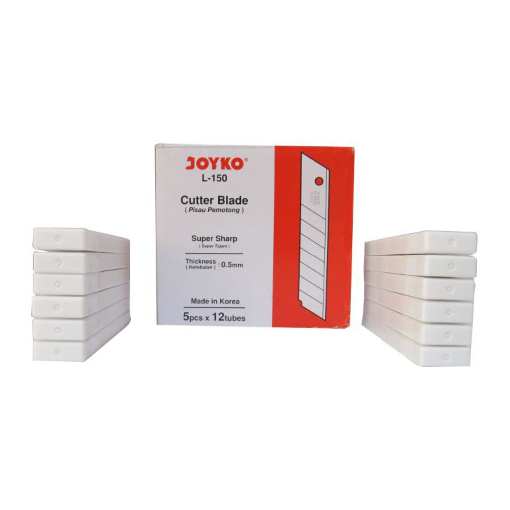 

Joyko Cutter Blade Refill Pemotong Isi Cutter L-150 1 Tube 5 Pcs