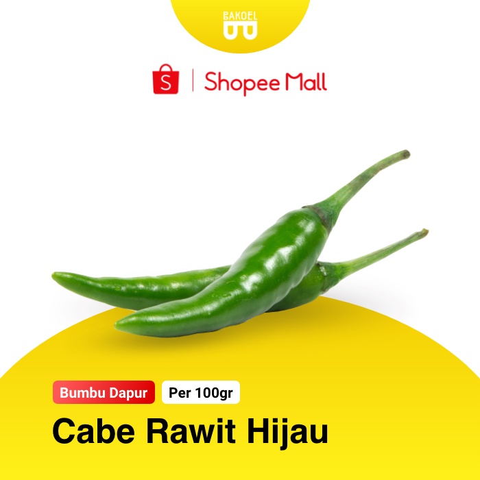 

Cabe Rawit Hijau (Harga Per @ 100gr) - Bakoel Sayur Online