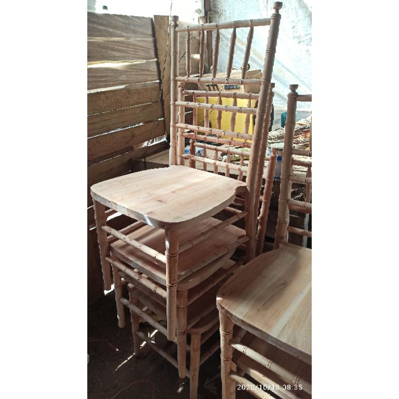 Kursi Akad Bambu Tiffany Bambu kursi Dekorasi pelaminan mentah murah