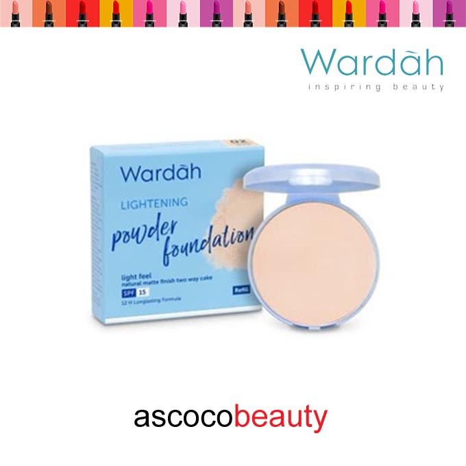 Wardah [Halal] Lightening Powder Foundation TWC Two Way Cake Bedak Padat ✰ ascocobeauty ✰