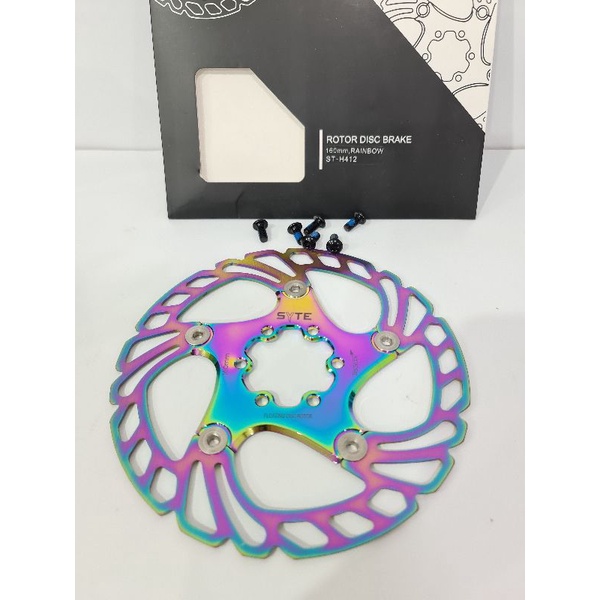 Rotor Disc Brake sepeda ST-H412 Rainbow 160mm