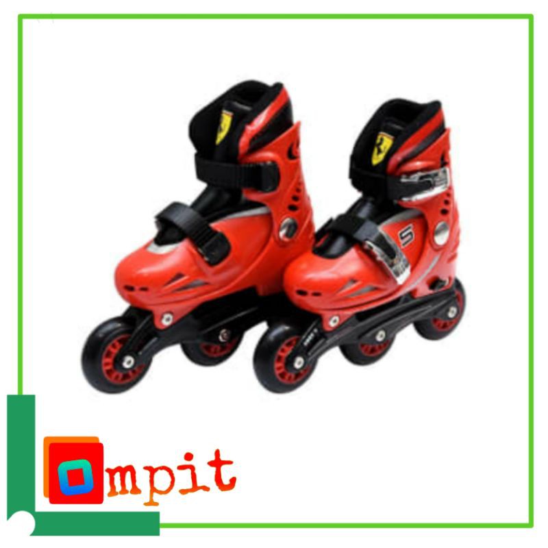 Sepatu Roda Anak 33-36 Ferrari Basic Inline Skate Junior Skaters