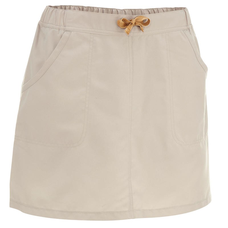 Quechua Rok Celana  Pendek  Skort NH100 Wanita Beige 