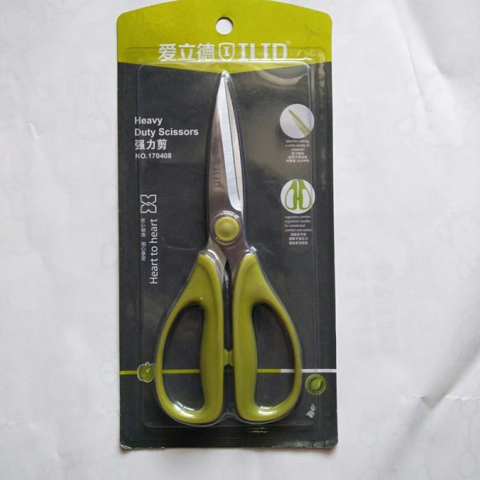 Gunting Dapur Ilid 408 Stainless Steel Green 036