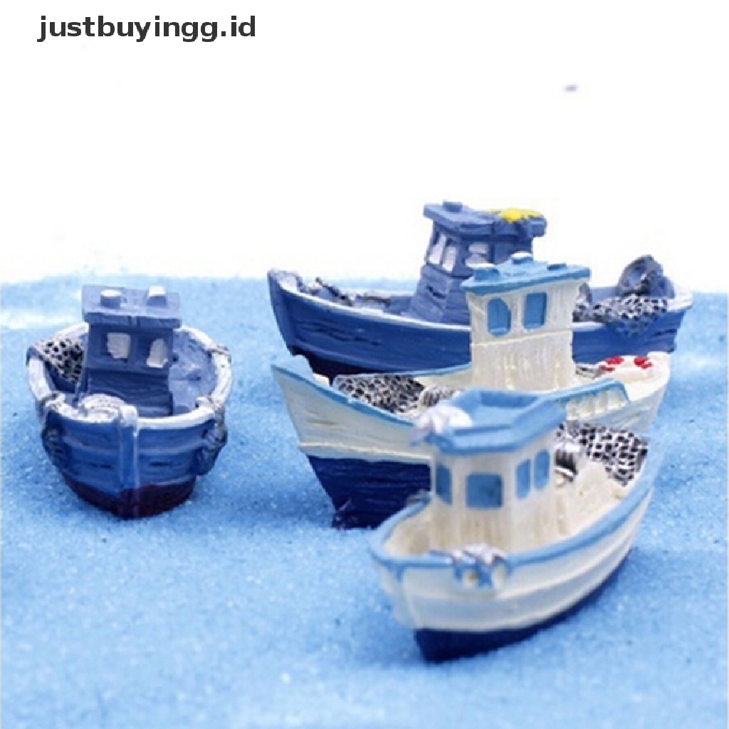 (Justbuyingg.Id) 1pc Miniatur Kapal Pesiar Diy Untuk Dekorasi Taman