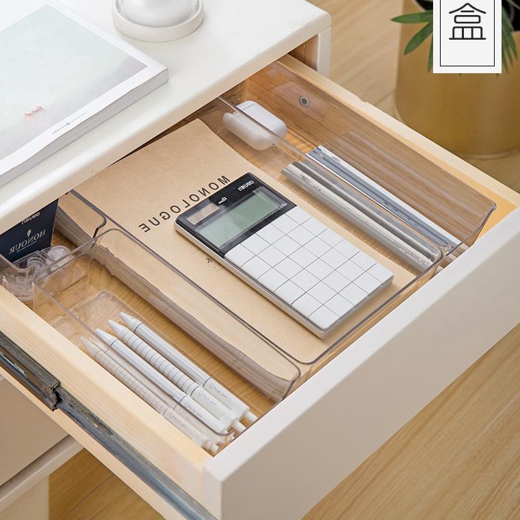 Organiser Laci Bening Acrylic Sumpit Sendok Organiser Kamar Laci Sekat Laci Kotak Penyimpanan Multi Fungsi - HW076