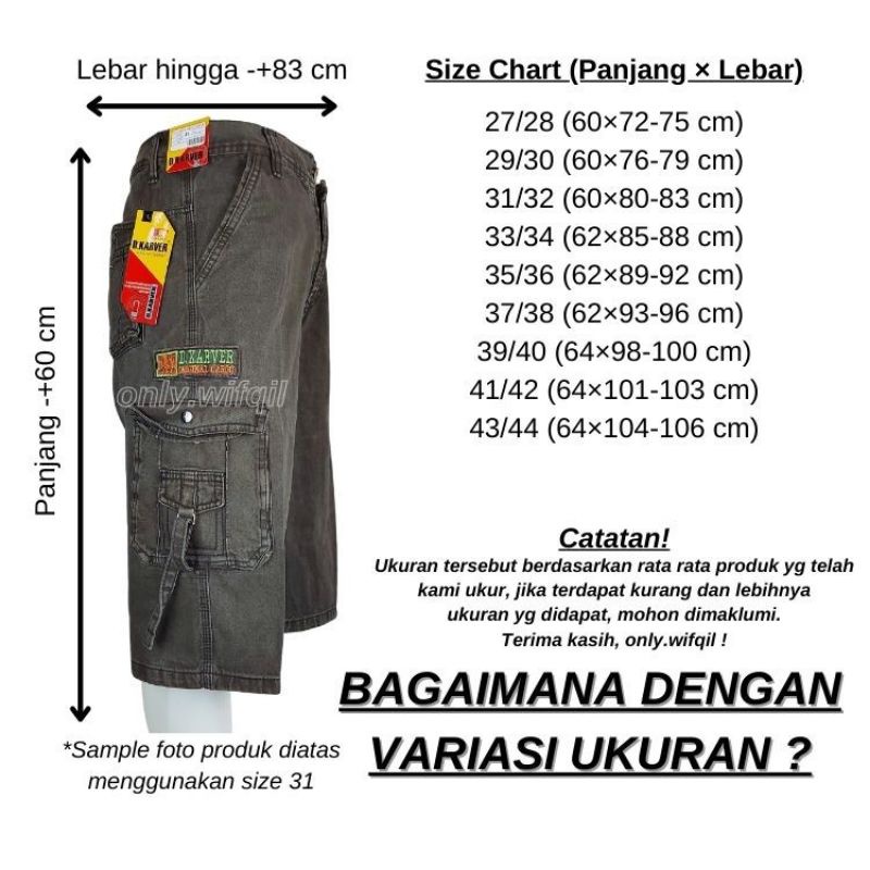 PROMO!!!Celana levis pria pendek 3/4 celana cargo celana gunung pria