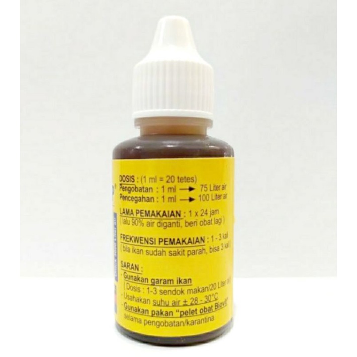 Obat ikan Bakteri jamur AKARI AA LUKA STOP 30ML