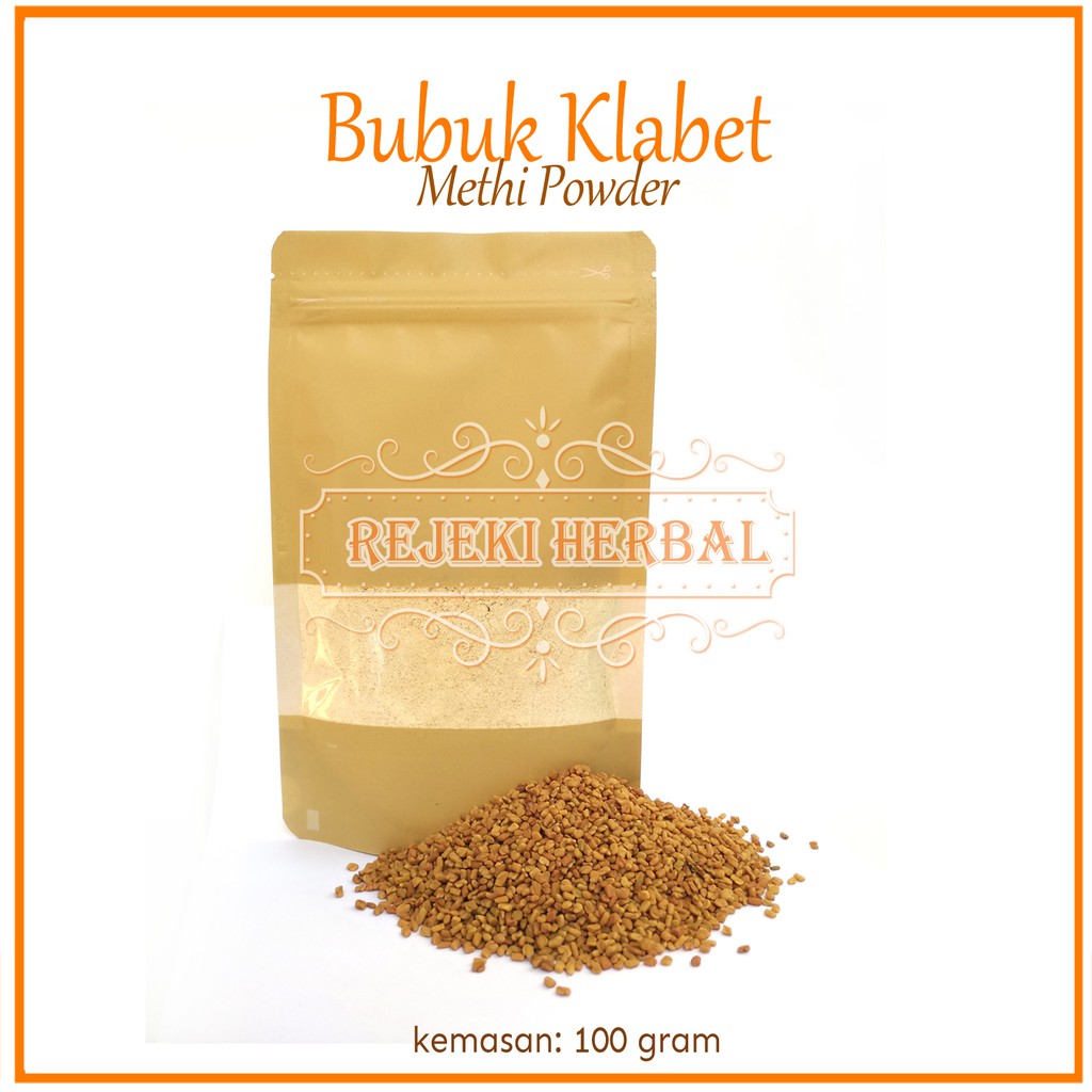 [100 gram] Klabet Bubuk / Methi  / Fenugreek Pure Powder