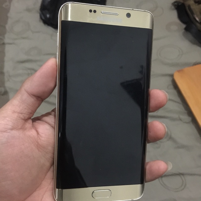 Samsung S6 Edge Plus 64Gb Gold mulus ori minus tompel cuil mesin normal