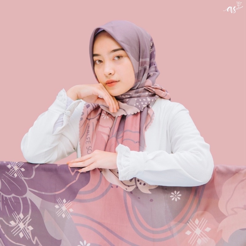 AVALEE SCARF NAVYA SERIES OMNIA SERIES | square hijab permium | hijab motif premium | hijab polycott