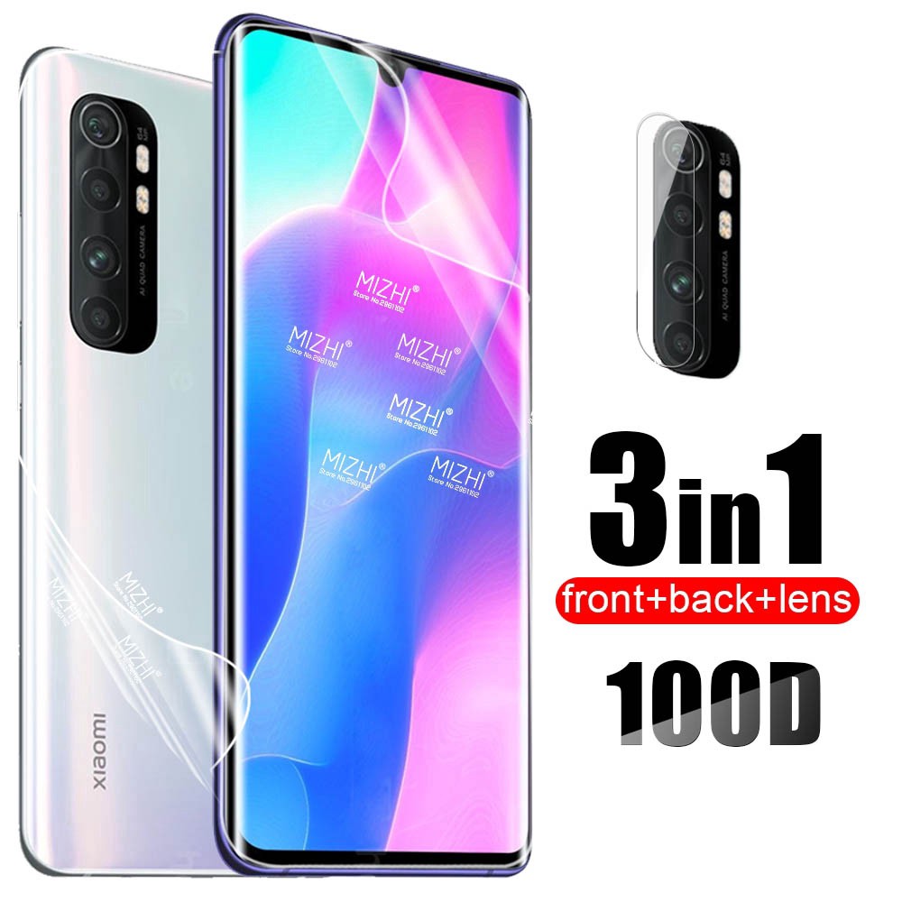 Pelindung Layar Xiaomi Mi 9T paket 3 in 1 bahan hydrogel