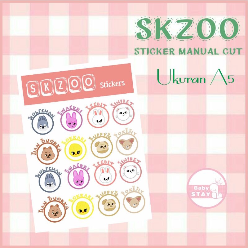 

SKZ00 NAME STICKER MANUAL CUT