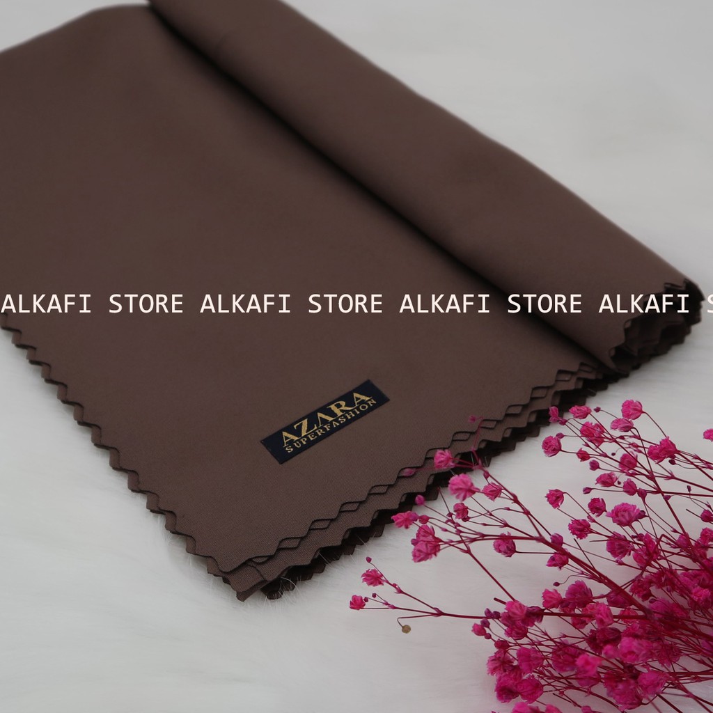 JILBAB SEGI EMPAT OSKARA VOAL.HIJAB OSCARA VOAL LASER CUT.KERUDUNG LASER BY AZARA-COKLAT PRAMUKA