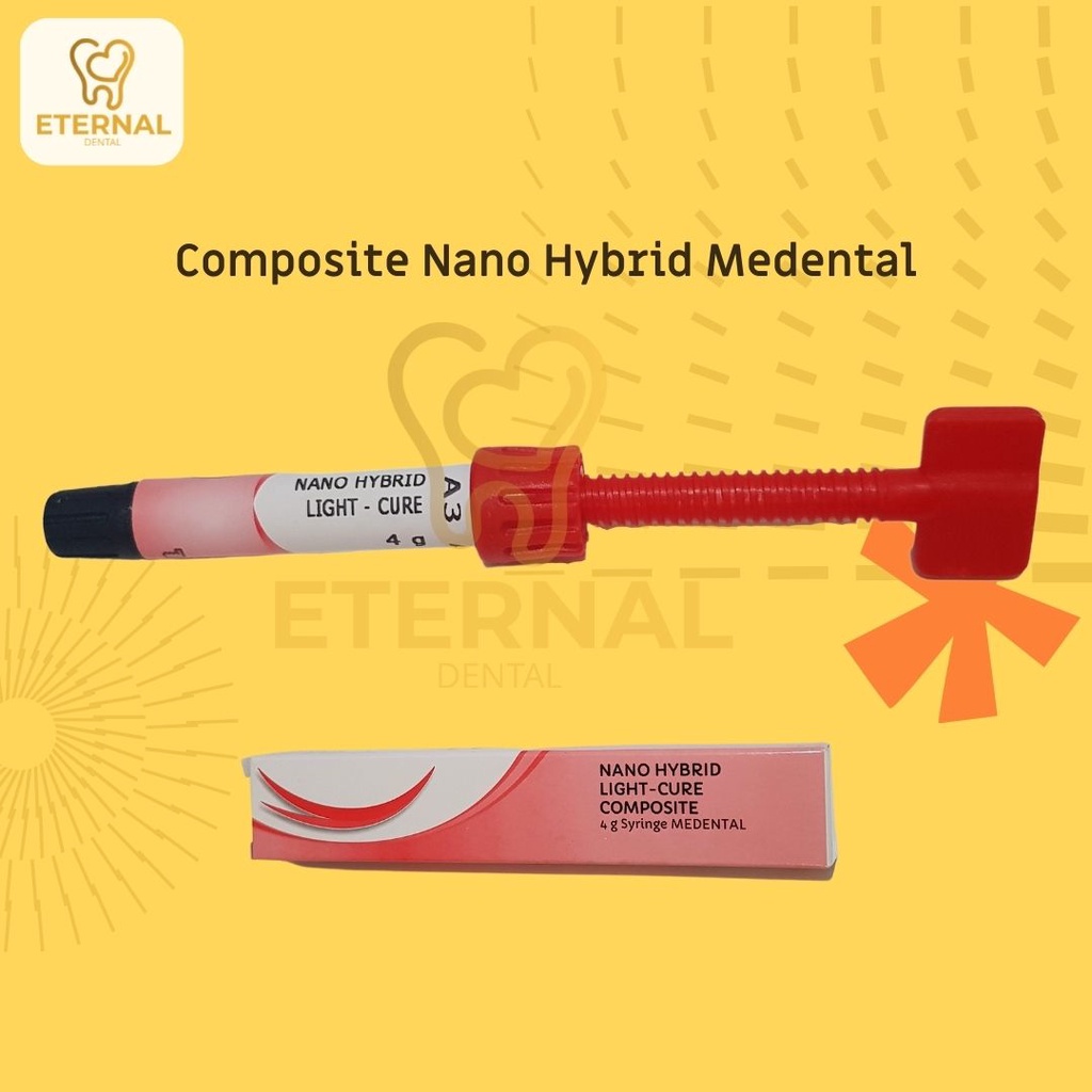 Jual Eternal Dental Composite Nano Hybrid Medental / Tambalan Lem Gigi