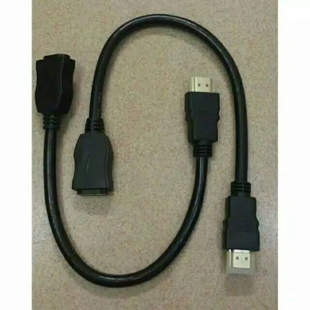 CABLE HDMI EXTENTIAN MALE TO FEMALE 30CM / 1.5 Meter / Kabel HDMI Cowok Ke Cewek / Kabel in &amp; Output