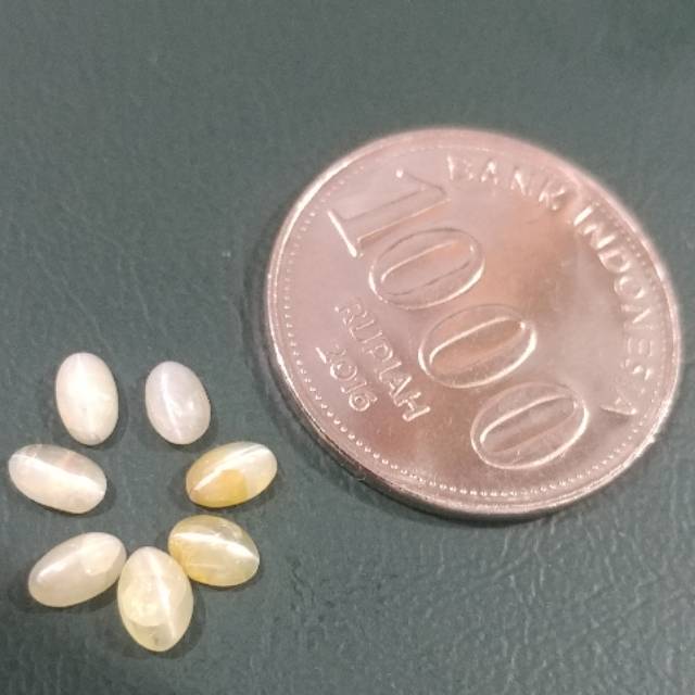 Batu Permata Natural Crysoberyl Cat Eyes small size 7 pcs mata tajam