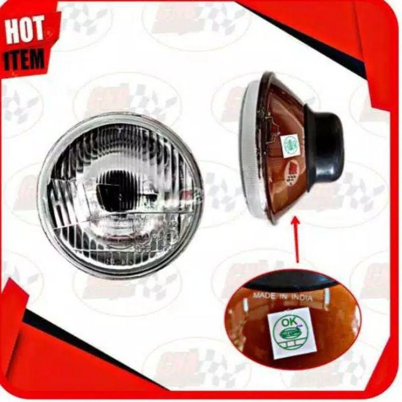 Reflektor autopal 7 inch H4 india